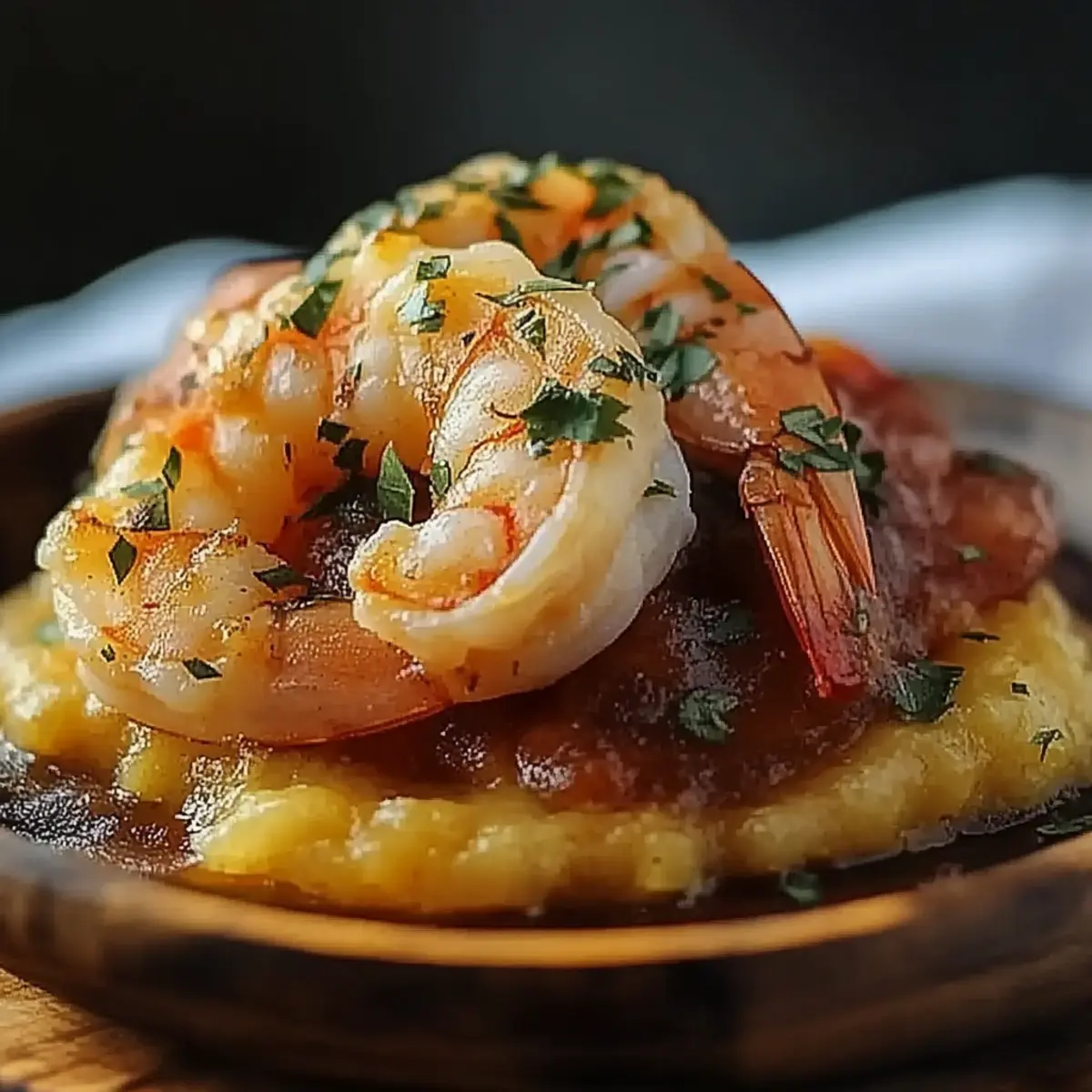 Garlic Shrimp Mofongo
