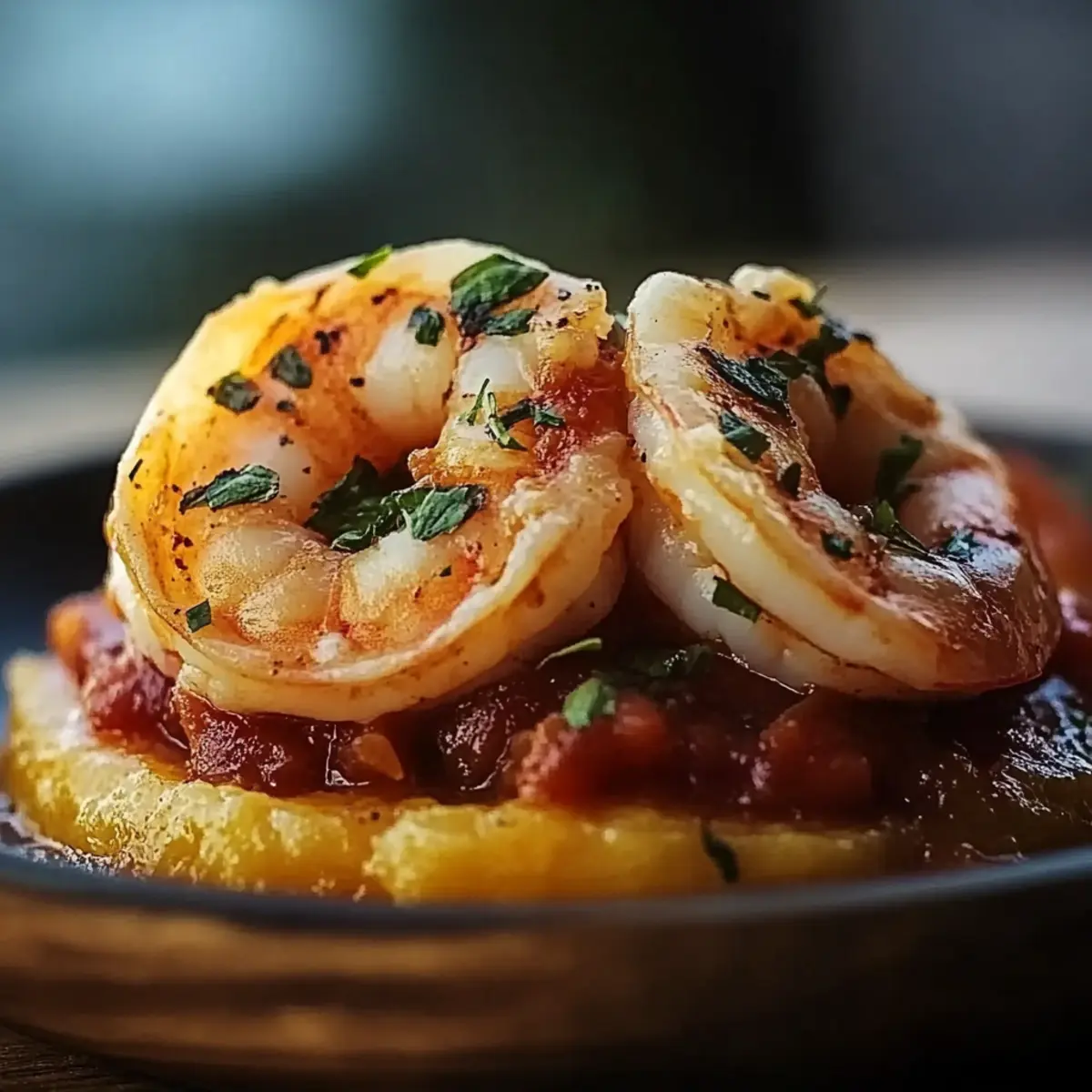 Garlic Shrimp Mofongo