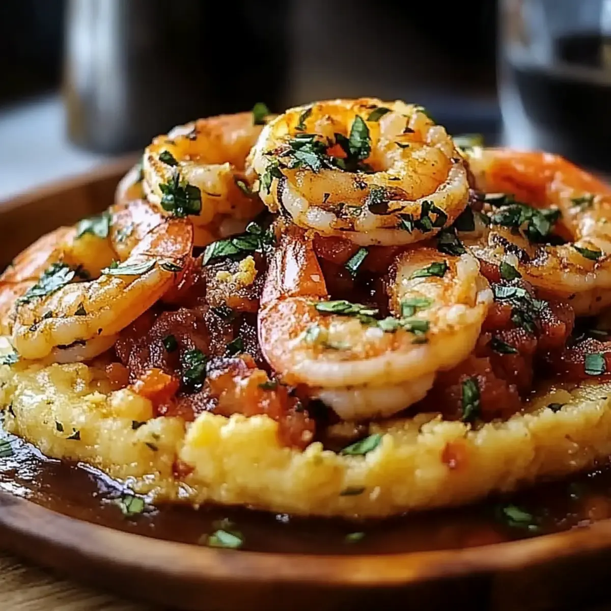 Garlic Shrimp Mofongo