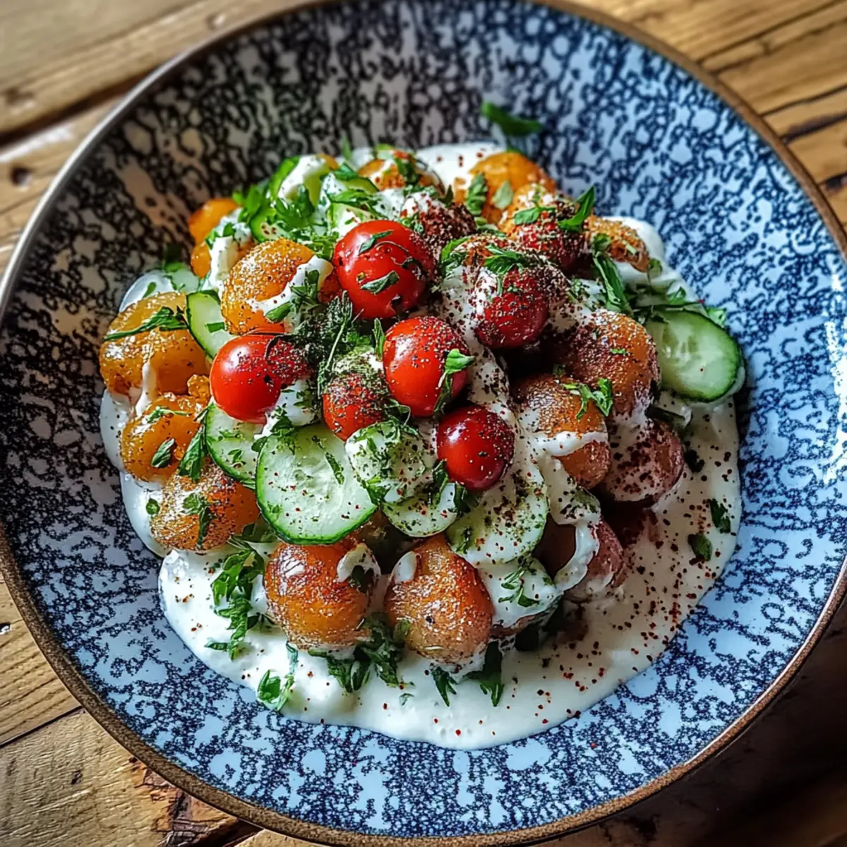 Gnocchi-Salat mit Joghurt-Dressing
