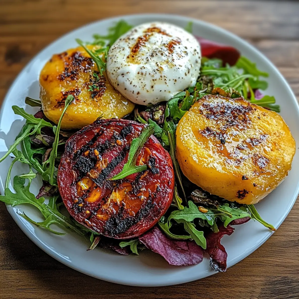 Golden Beets Burrata Sweet Potato