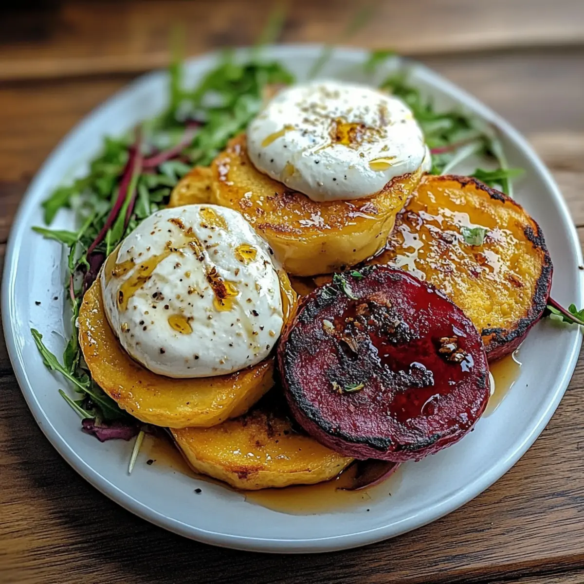 Golden Beets Burrata Sweet Potato