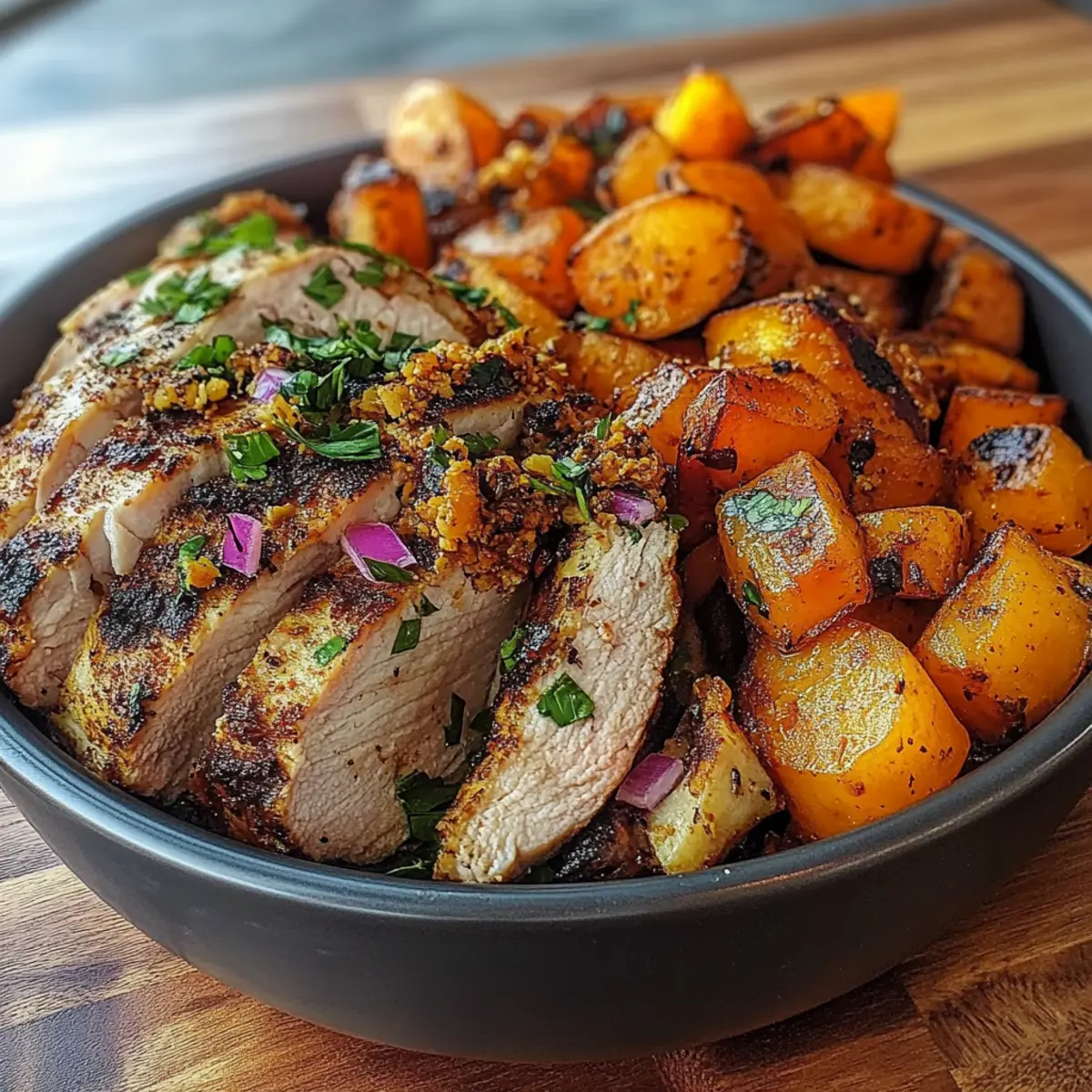 Grilled Chicken & Sweet Potato Bowl
