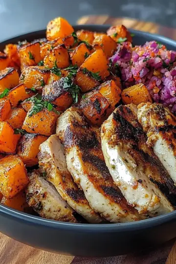 Grilled Chicken & Sweet Potato Bowl