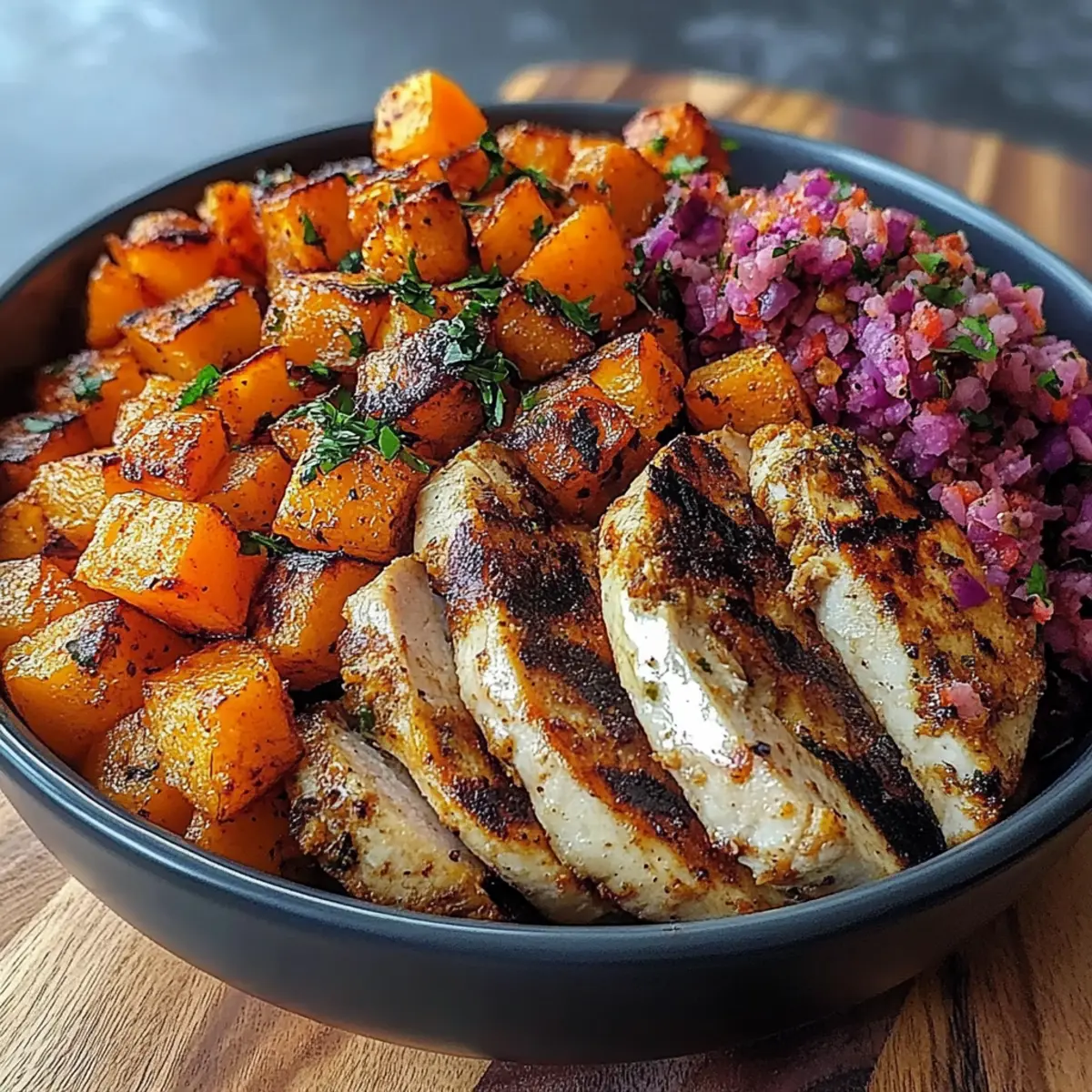 Grilled Chicken & Sweet Potato Bowl