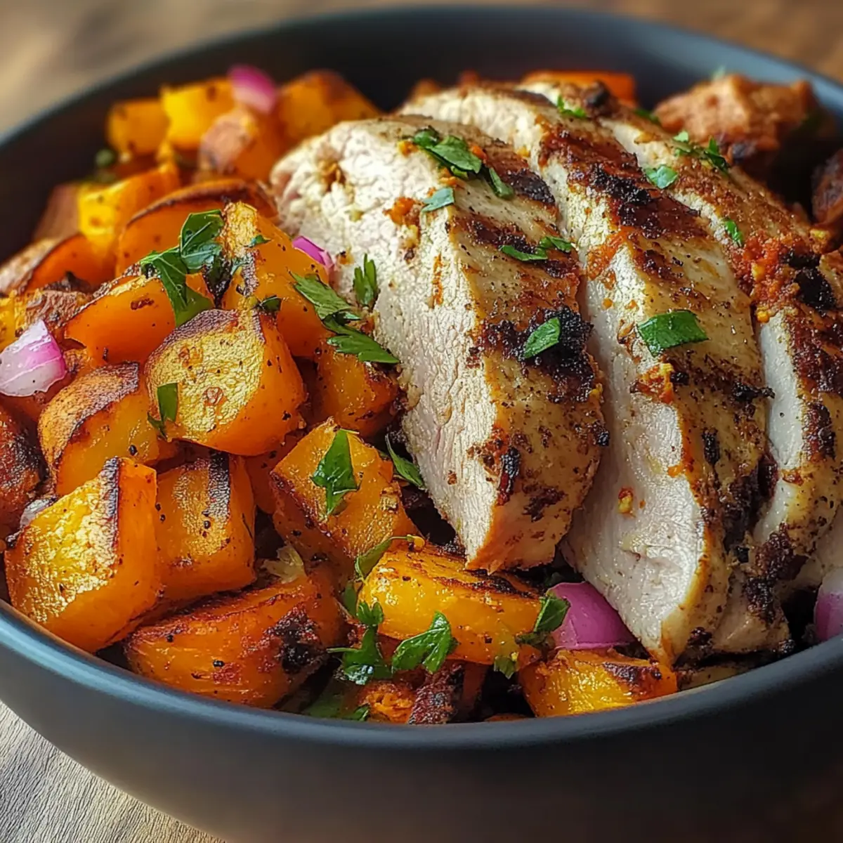 Grilled Chicken & Sweet Potato Bowl