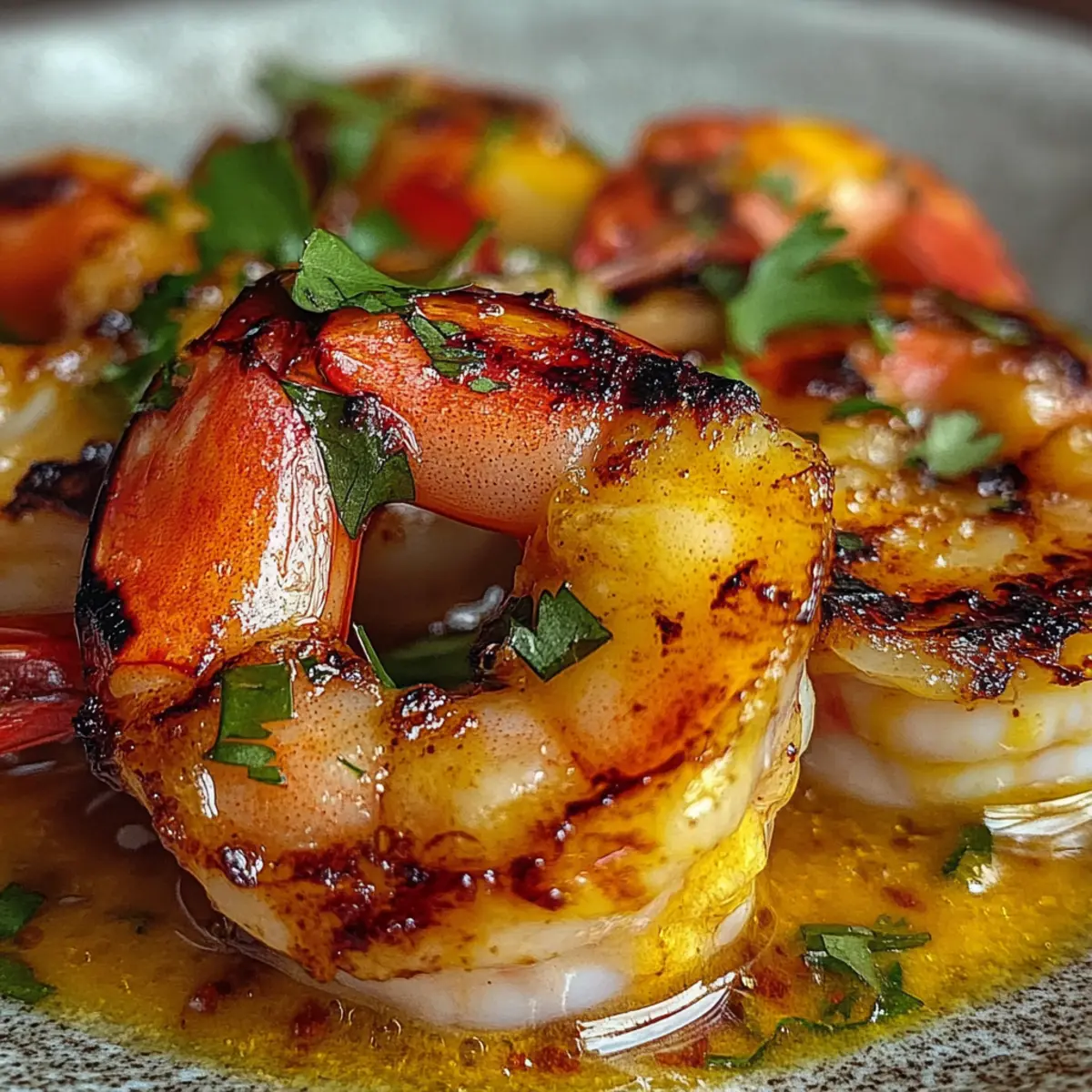 Grilled Shrimp With Spicy Mango Lime Coulis