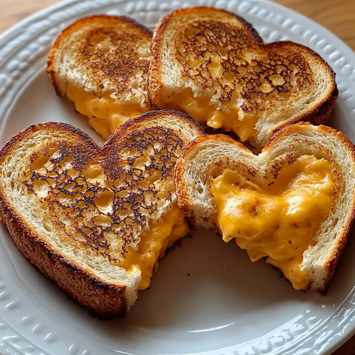 Heart-Shaped Grilled Cheese Dippers