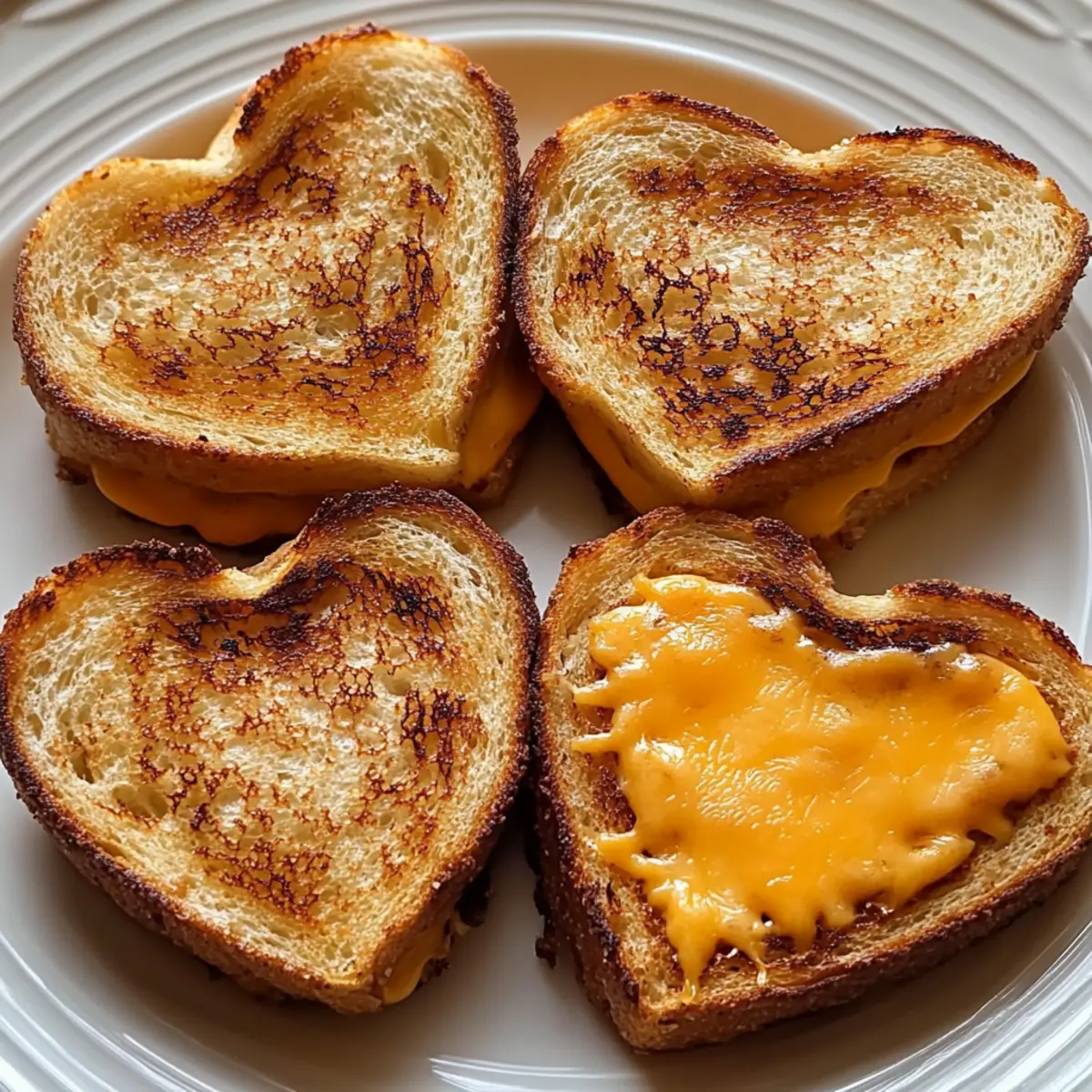 Heart-Shaped Grilled Cheese Dippers