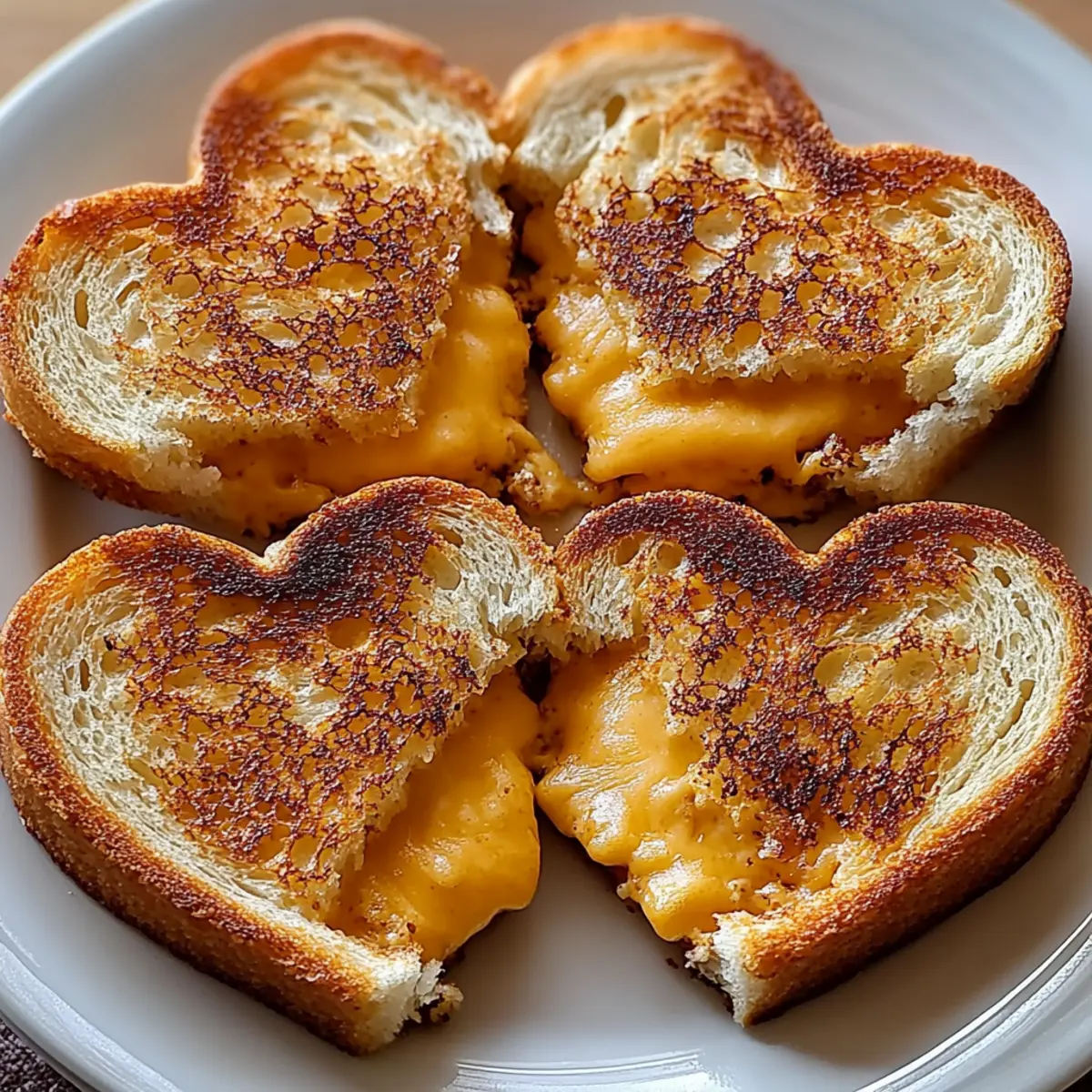 Heart-Shaped Grilled Cheese Dippers