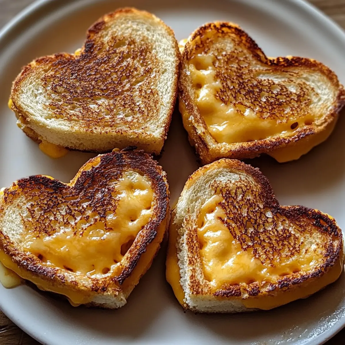 Heart-Shaped Grilled Cheese Dippers