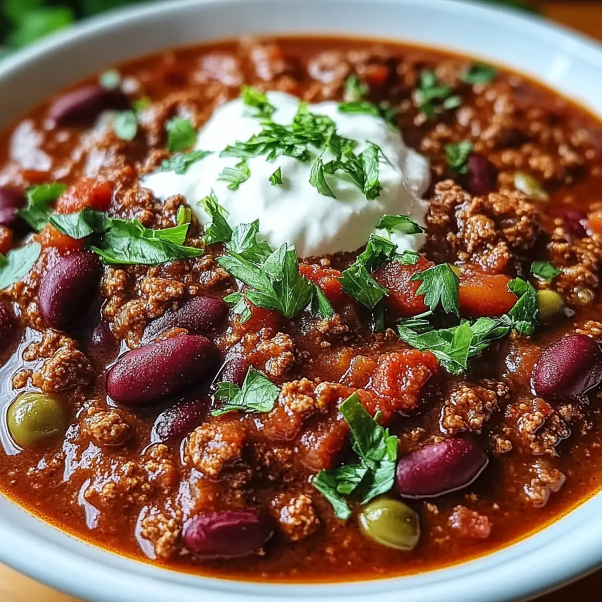 Hearty Slow-Simmered Beef Chili