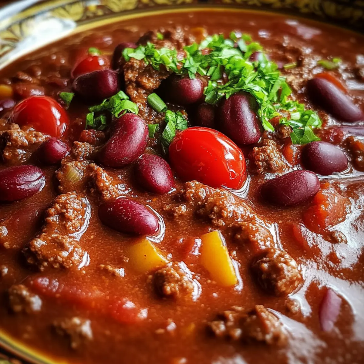 Hearty Slow-Simmered Spicy Tex-Mex Chili