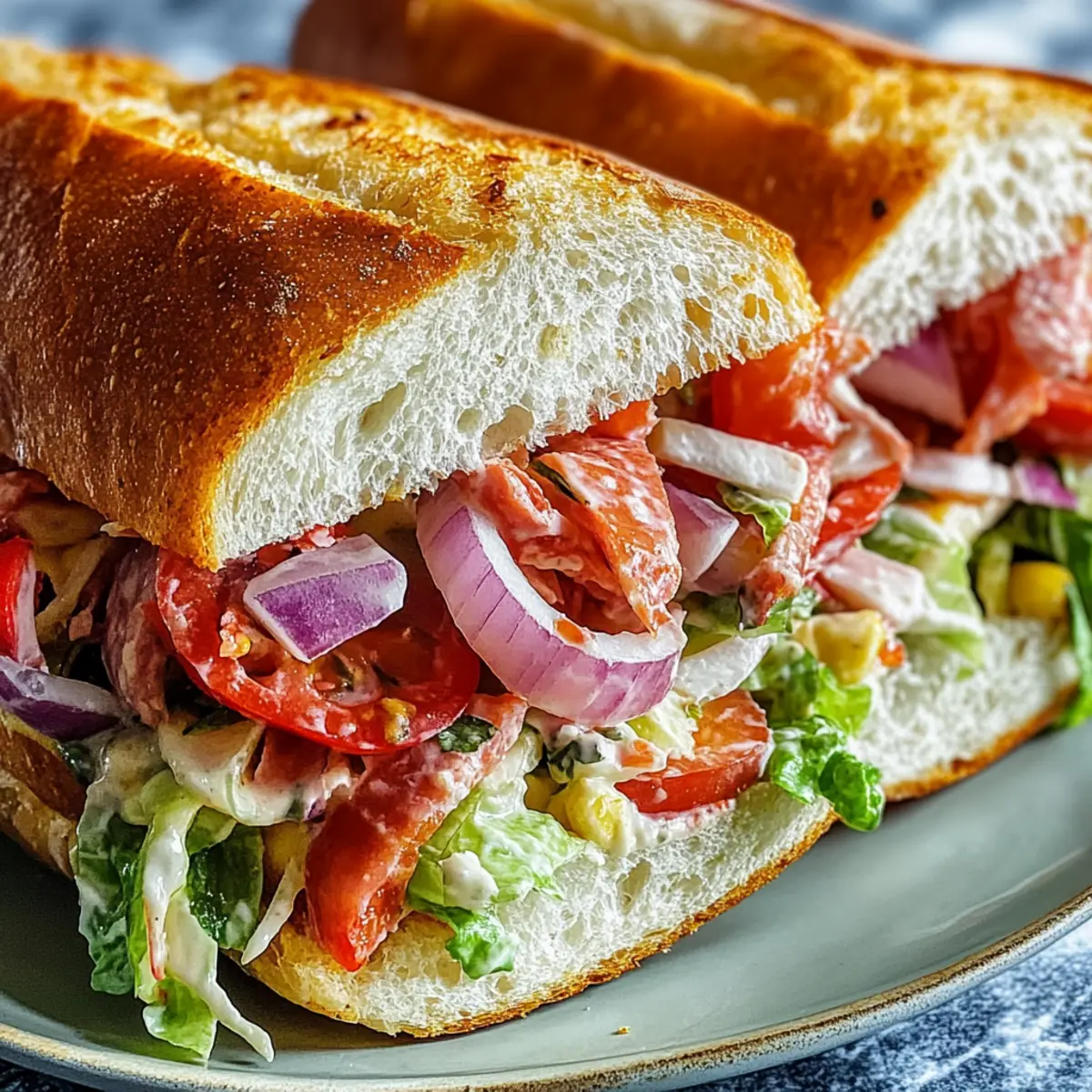 Italian Grinder Salad Sandwich