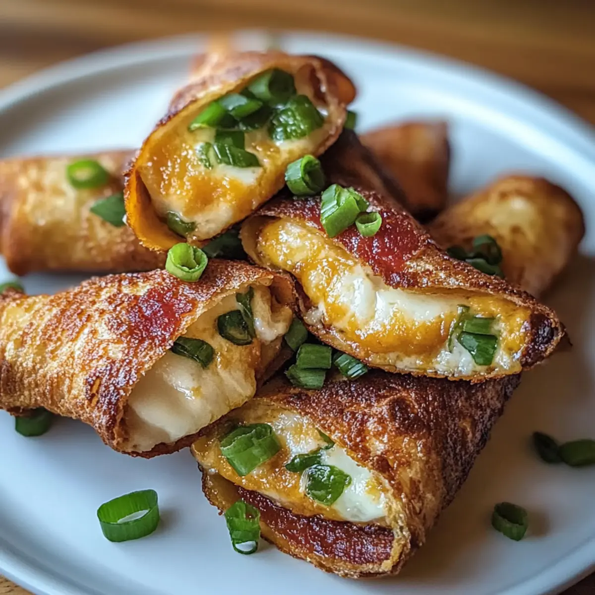 Jalapeño Popper Eggrolls Bacon-Wrapped Bites