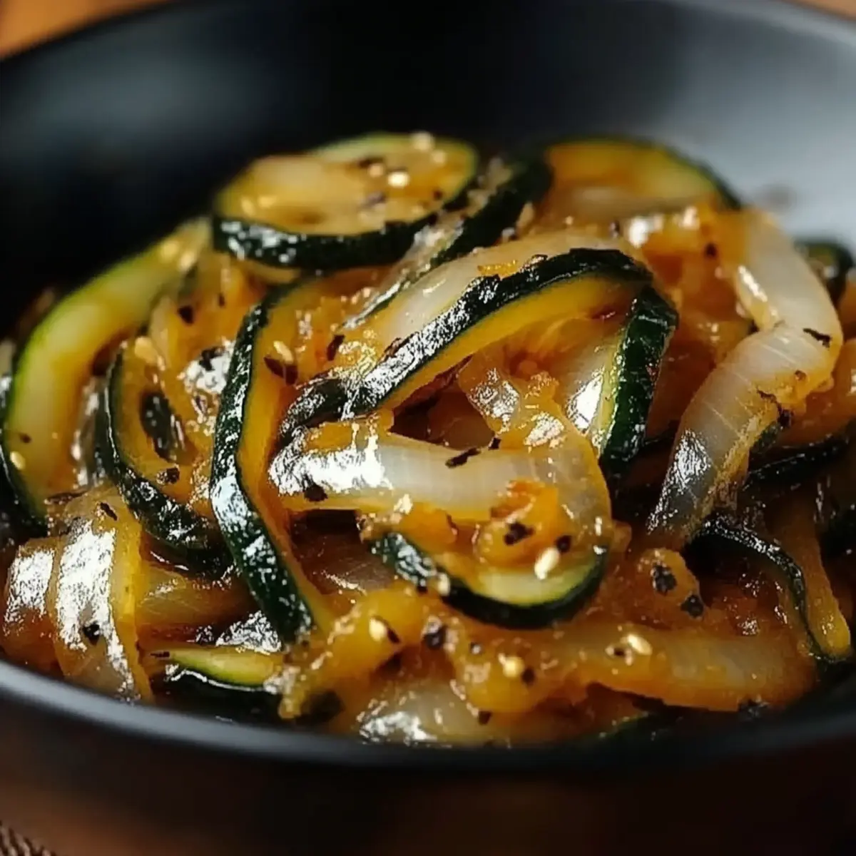Japanese Zucchini & Onion Stir-Fry