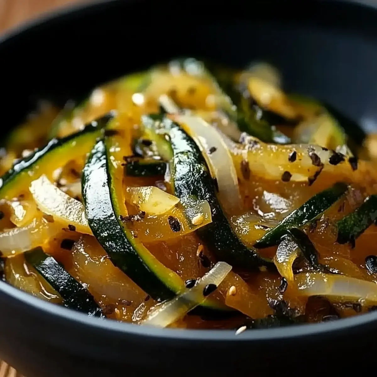 Japanese Zucchini & Onion Stir-Fry