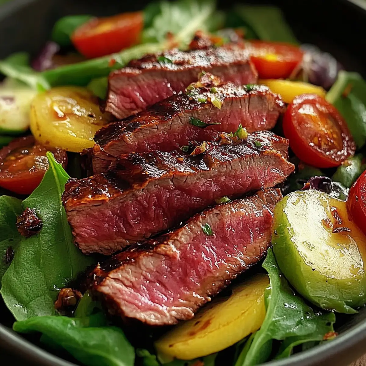 Juicy Grilled Steak Salad