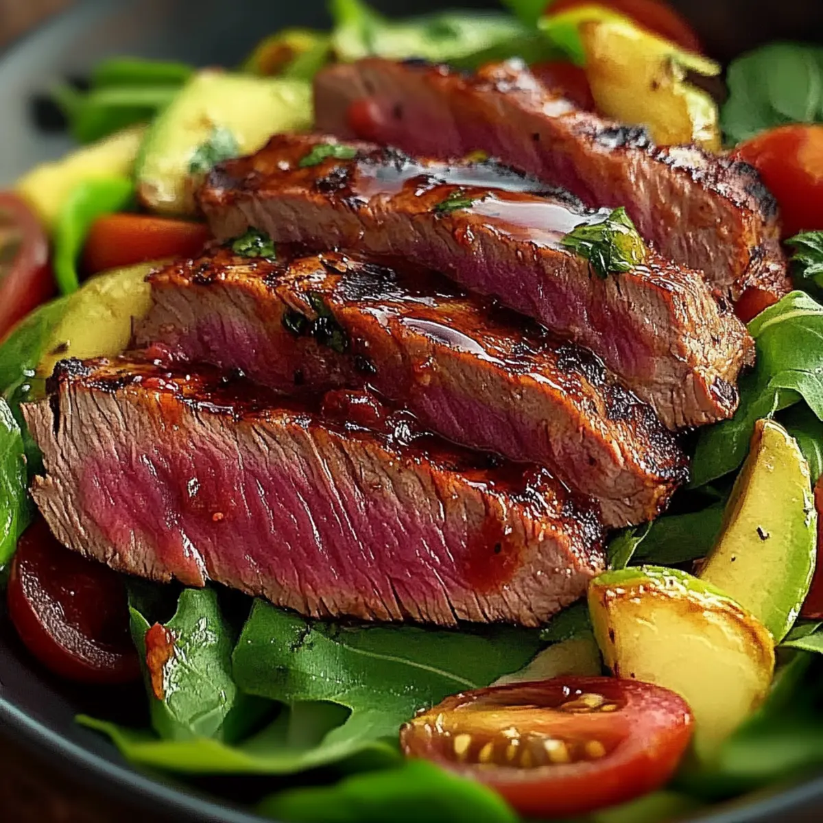 Juicy Grilled Steak Salad