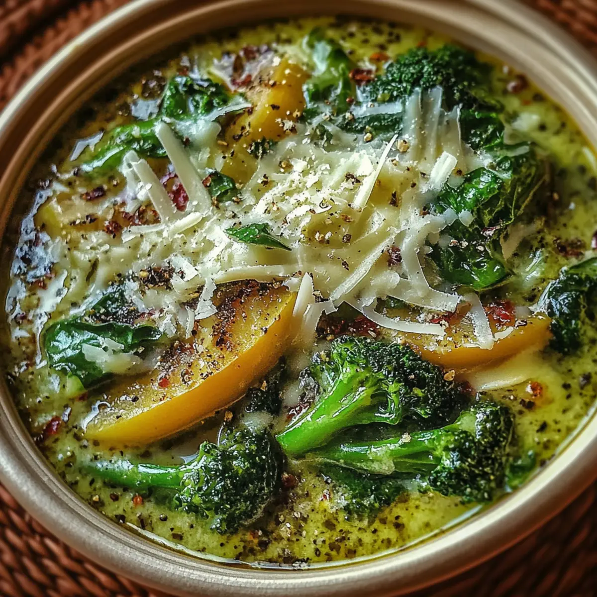 Keto Broccoli Spinach Soup