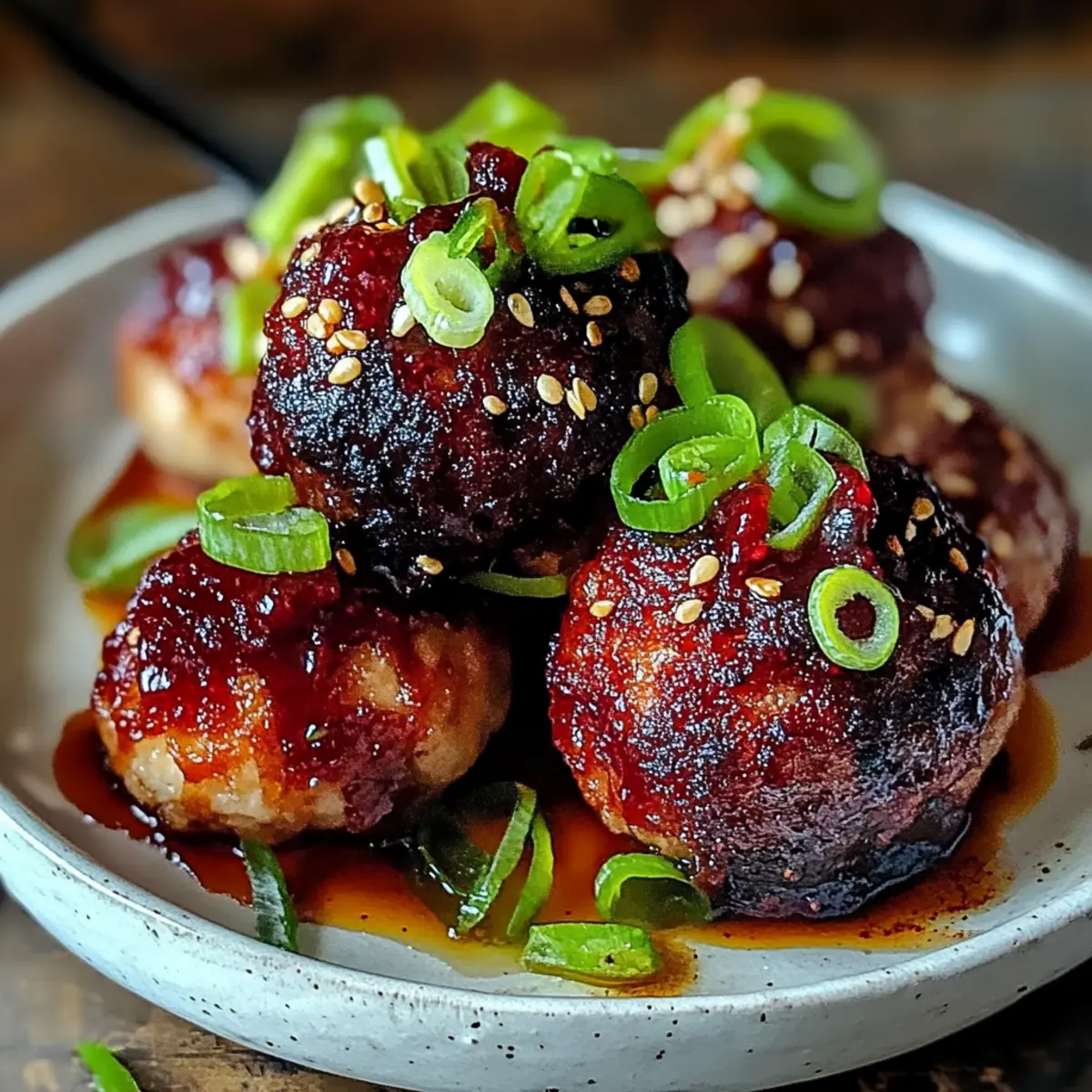 Korean BBQ Meatballs