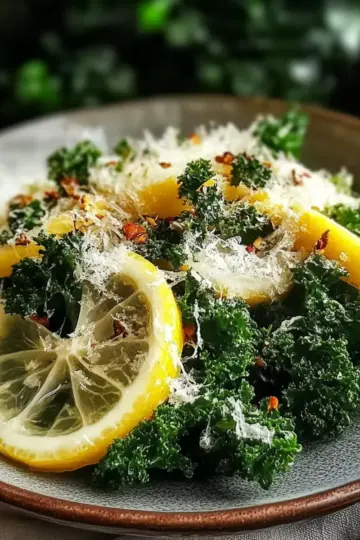 Lemon Parm Kale Salad