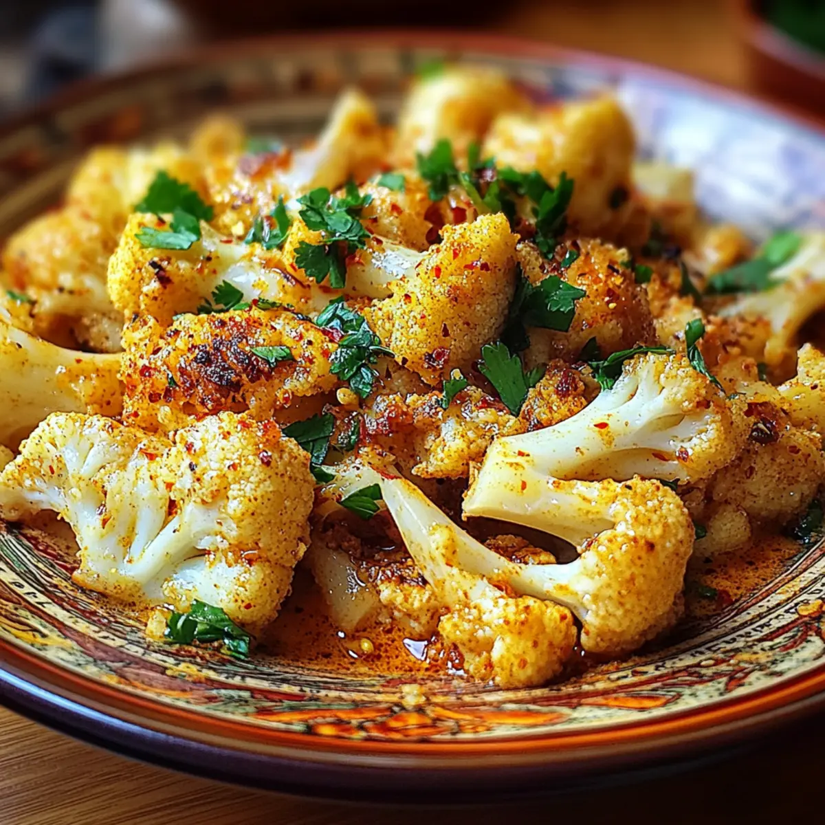 Moroccan Cauliflower with Tahini-Honey
