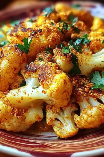 Moroccan Cauliflower with Tahini-Honey