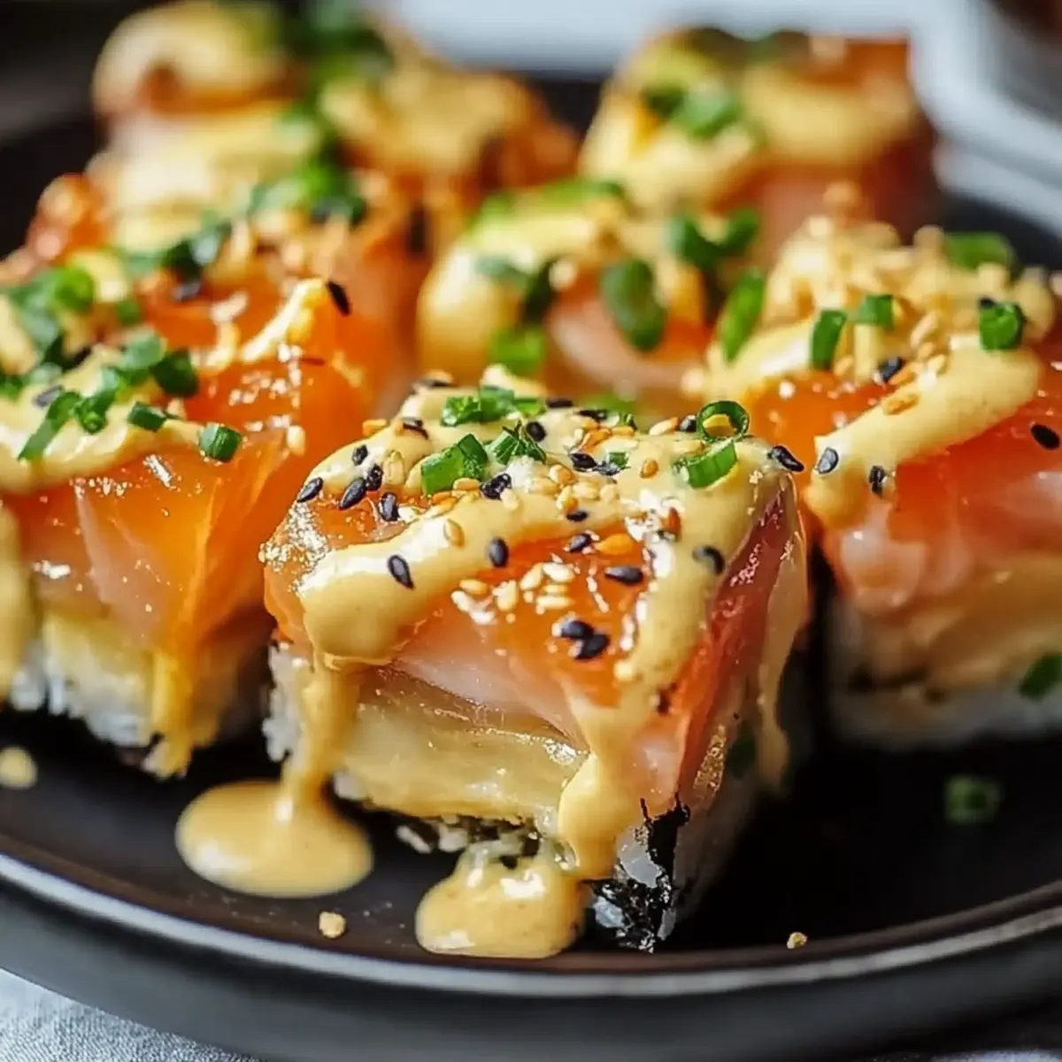 Oven-Baked Salmon Sushi Bites