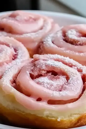 Pink Cinnamon Rolls