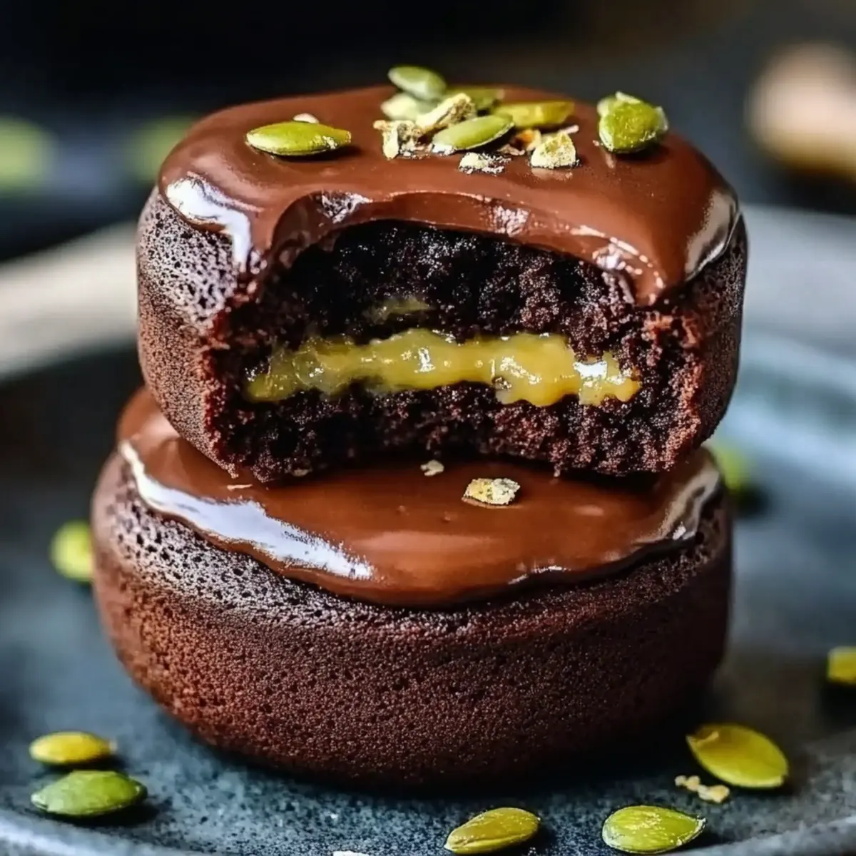 Pistachio Chocolate Lava Cakes