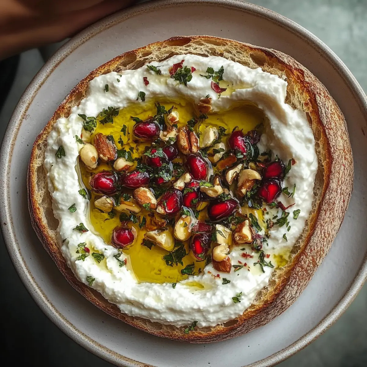Pomegranate Pistachio Feta Dip