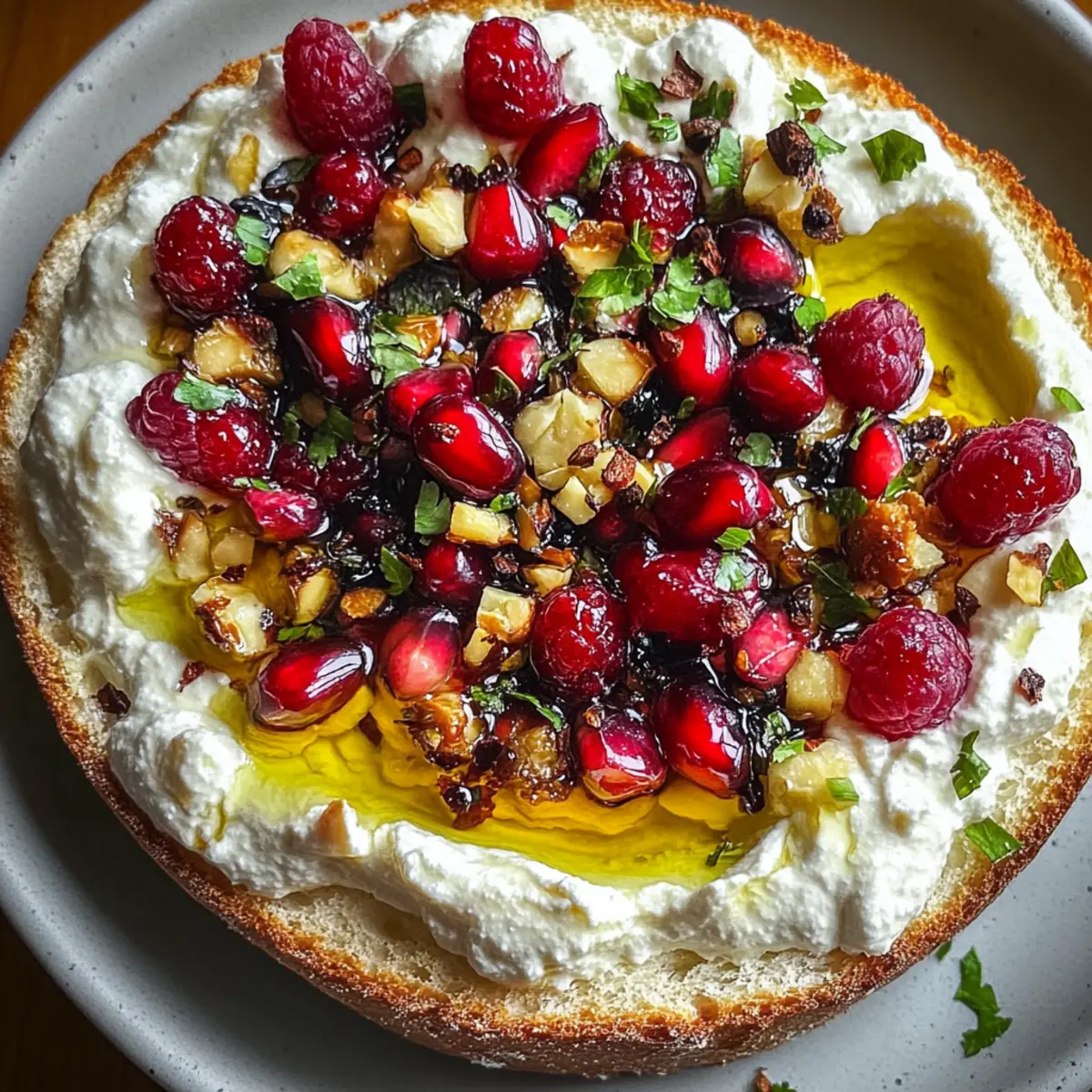 Pomegranate Pistachio Feta Dip