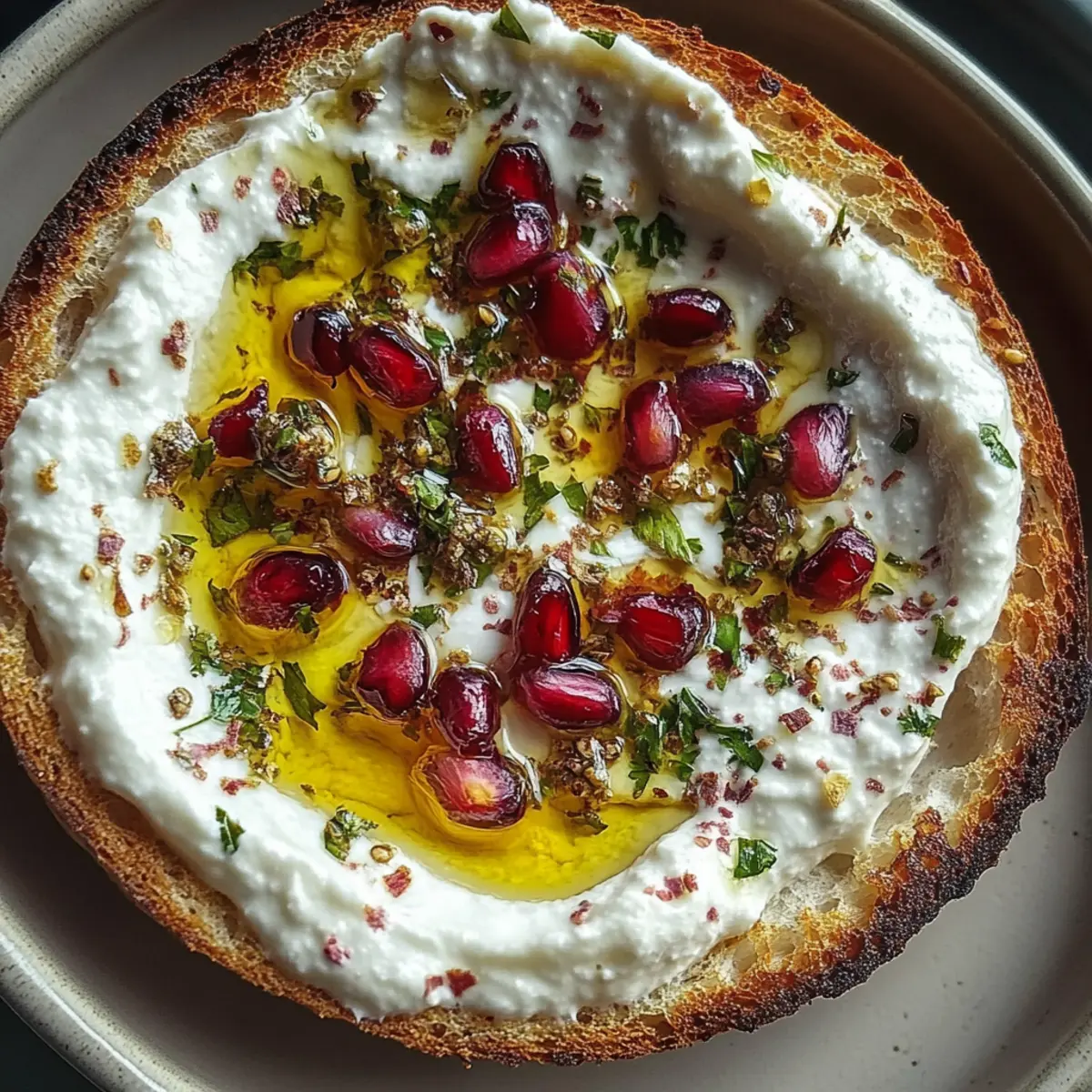 Pomegranate Pistachio Feta Dip