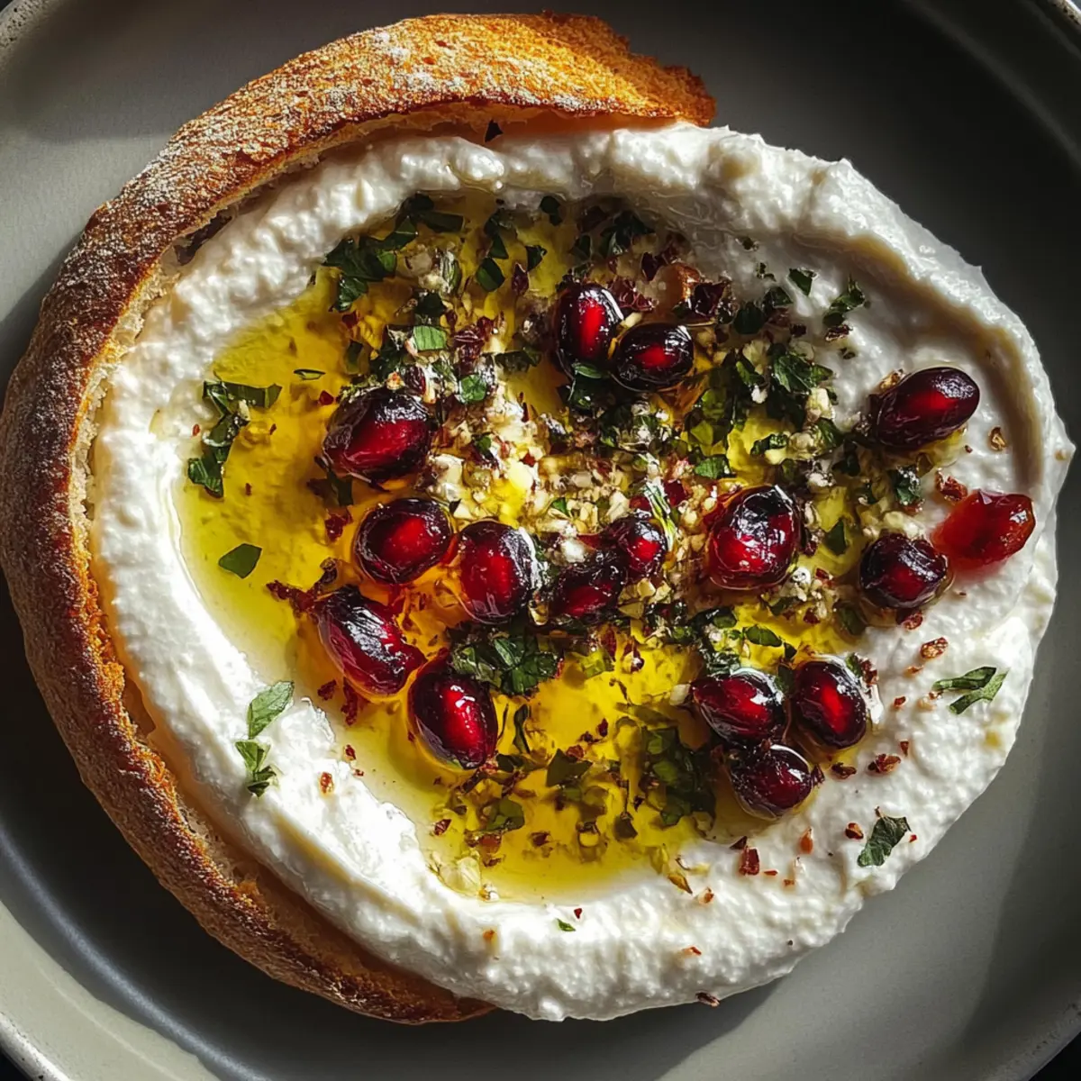 Pomegranate Pistachio Feta Dip