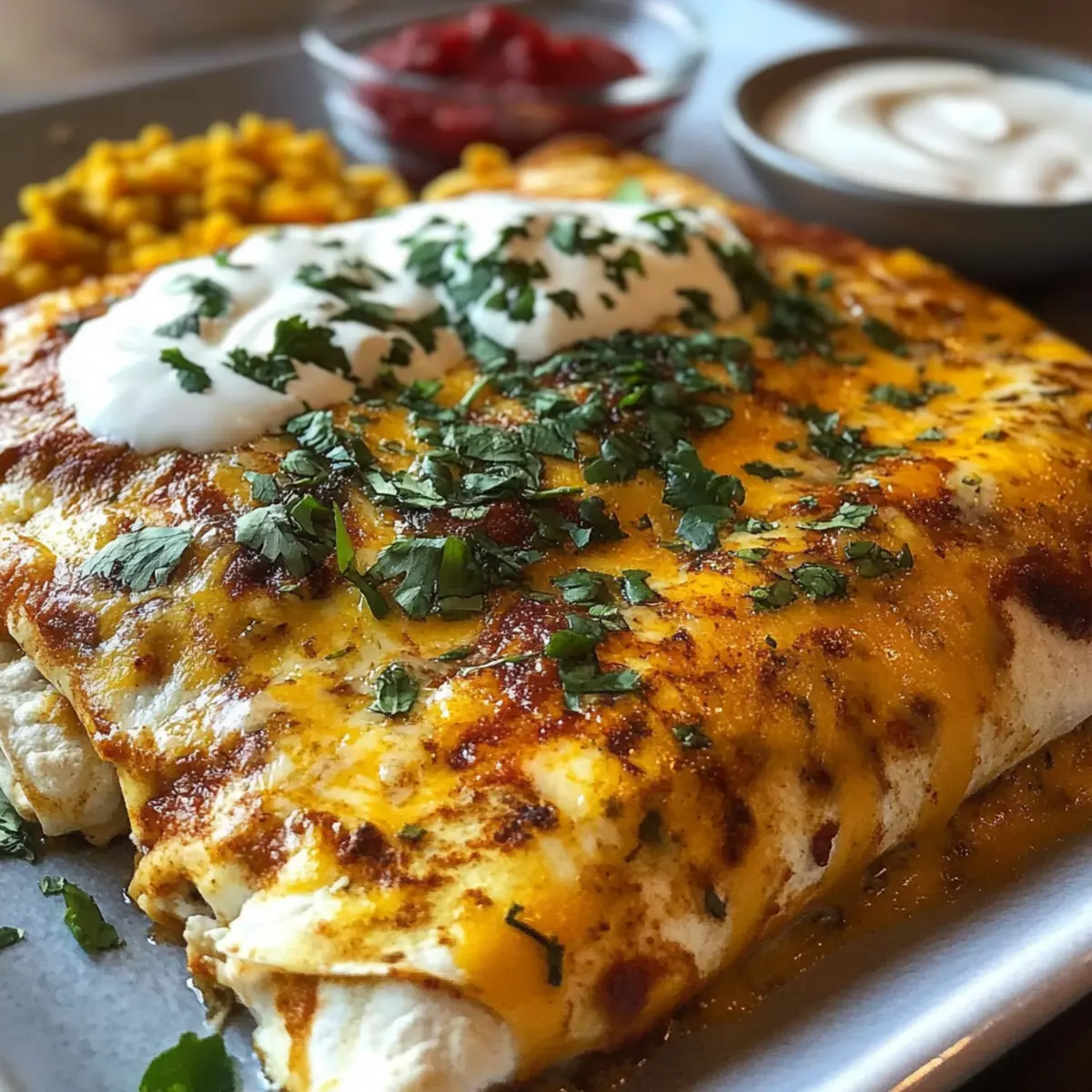 Protein Cottage Cheese Chicken Enchiladas Low Carb