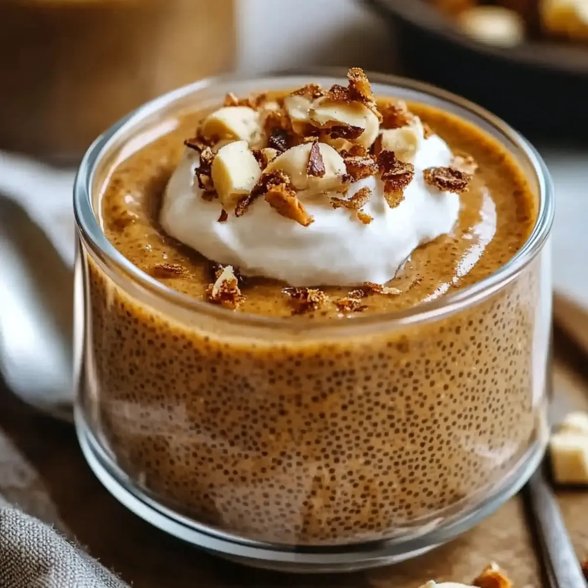 Pumpkin Pie Greek Yogurt Chia Pudding