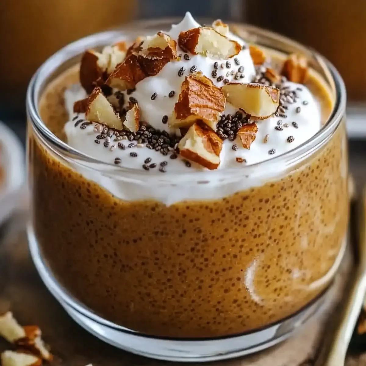 Pumpkin Pie Greek Yogurt Chia Pudding