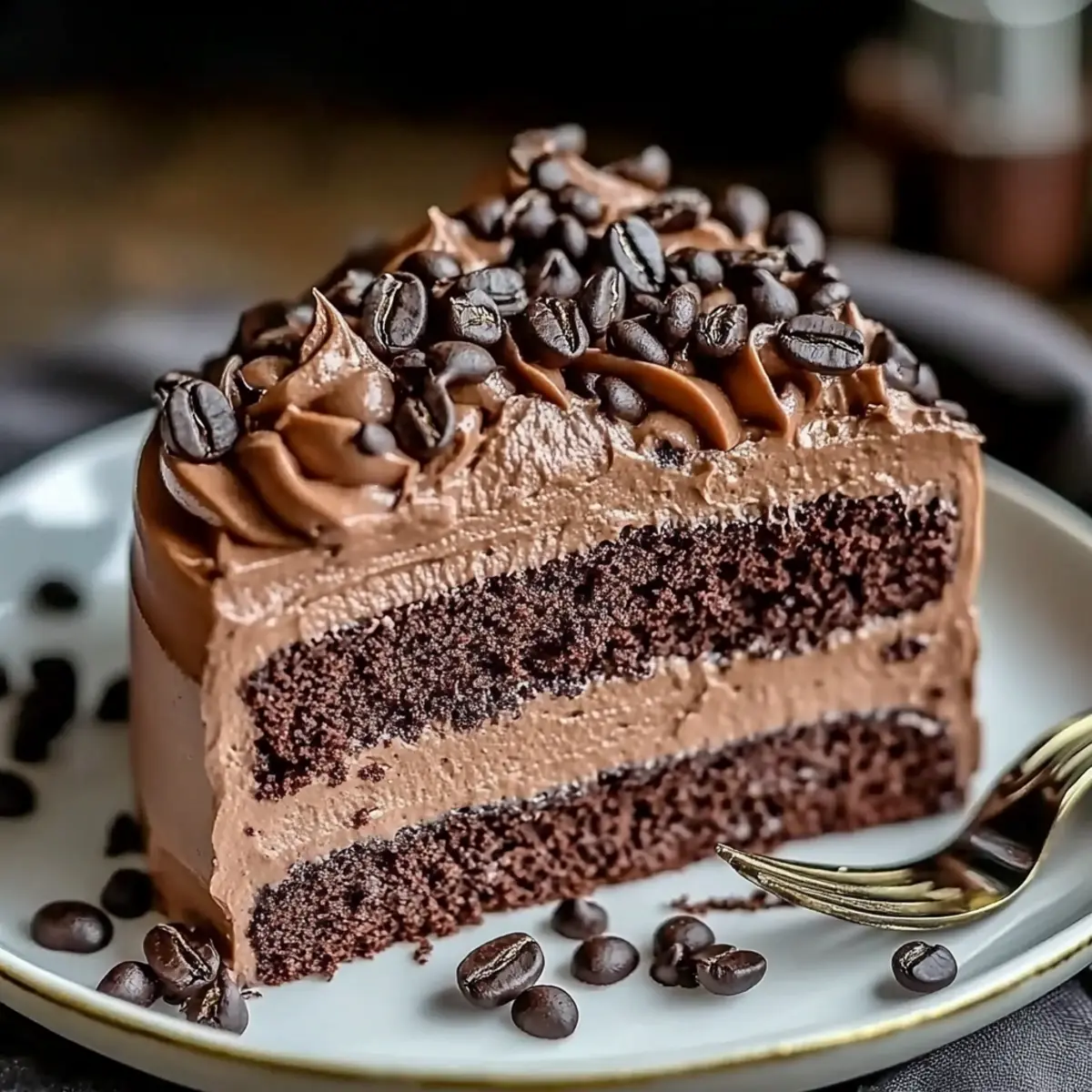 Rich Coffee Chocolate Cake