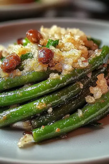 Roasted Green Beans With Garlic and Parmesan