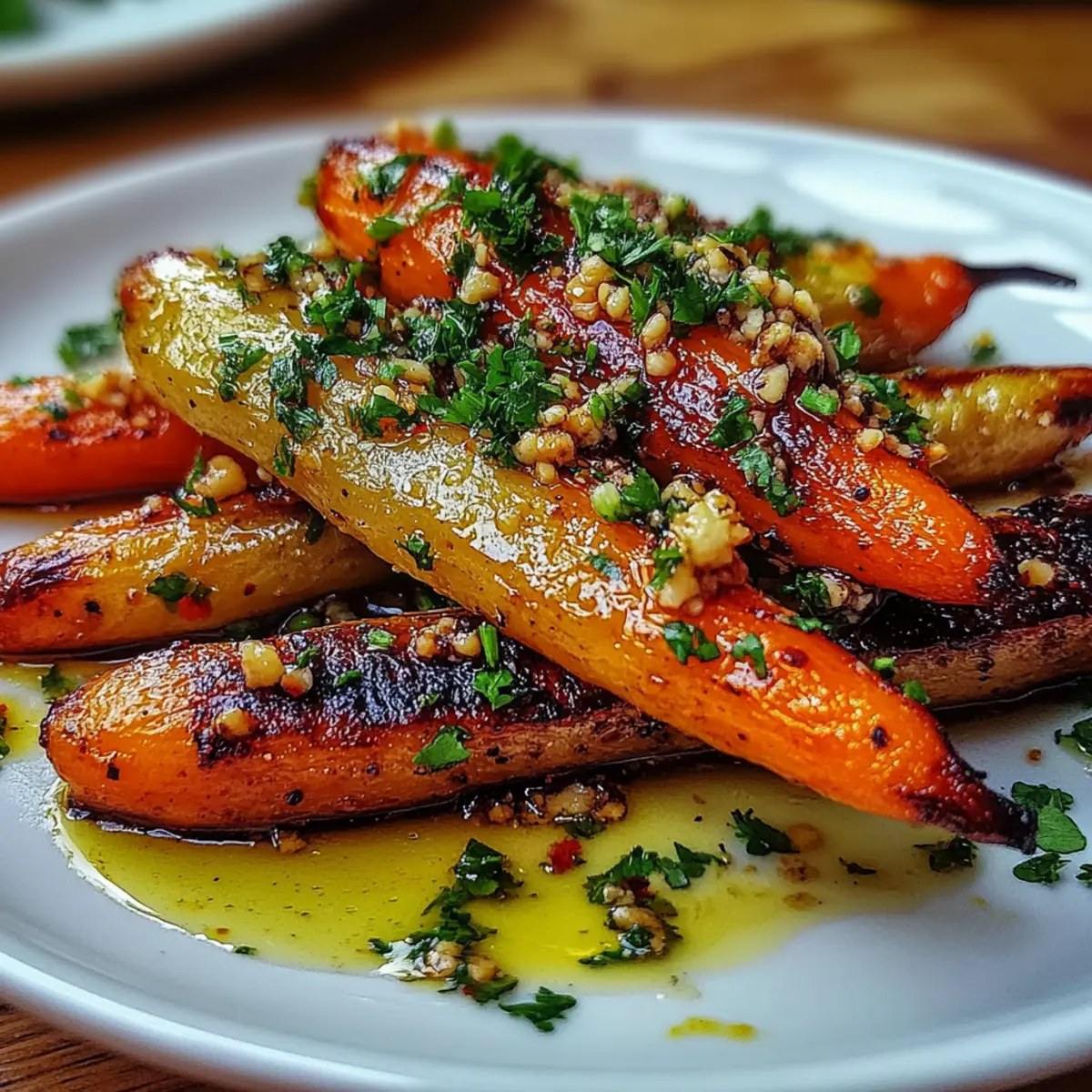 Roasted Honey-Garlic Smashed Carrots