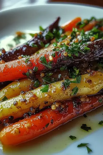 Roasted Honey-Garlic Smashed Carrots