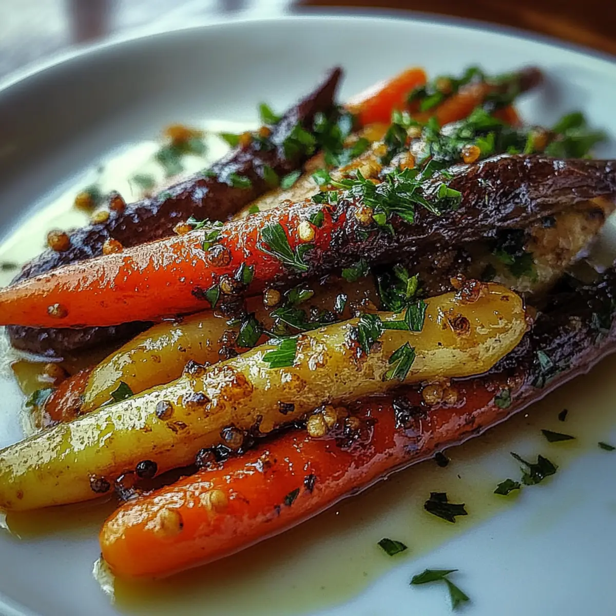 Roasted Honey-Garlic Smashed Carrots