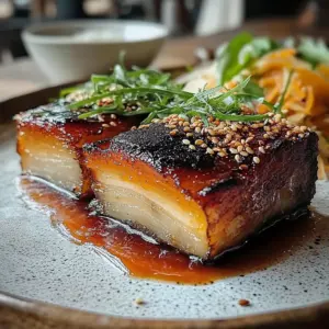 Savory Honey Glazed Pork Belly