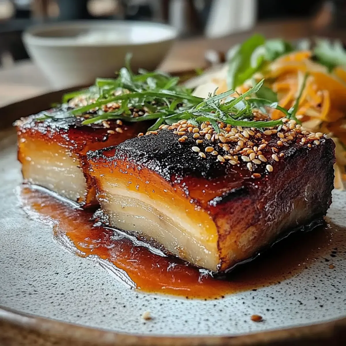 Savory Honey Glazed Pork Belly