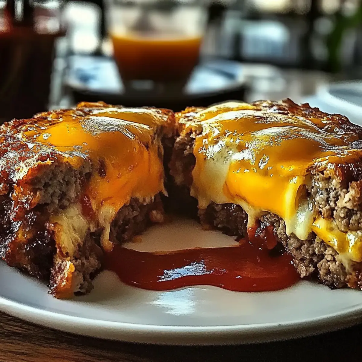 Savory Juicy Baked Cheeseburger Meatloaf