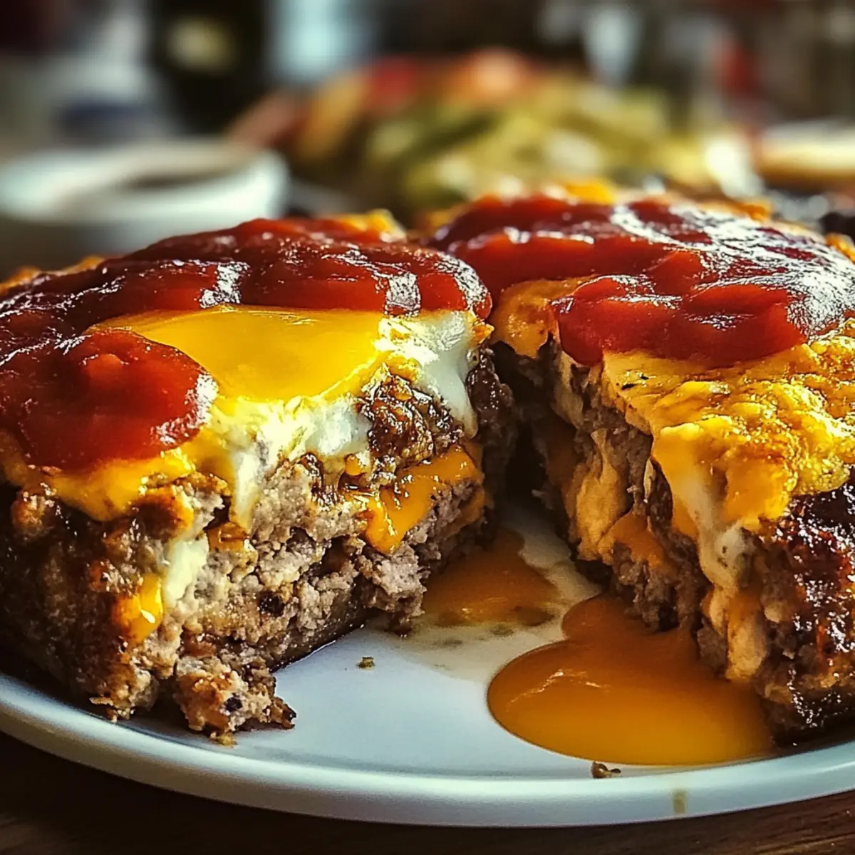 Savory Juicy Baked Cheeseburger Meatloaf