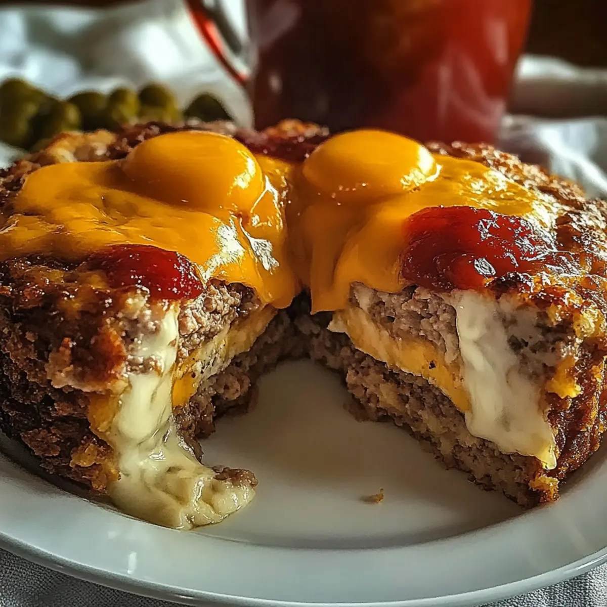 Savory Juicy Baked Cheeseburger Meatloaf