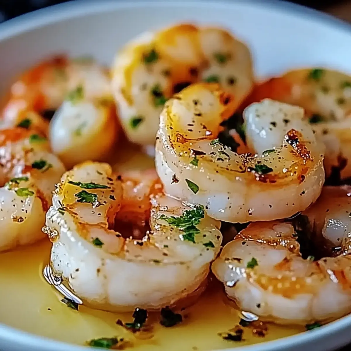 Scallops and Shrimp in Garlic Butter Sauce