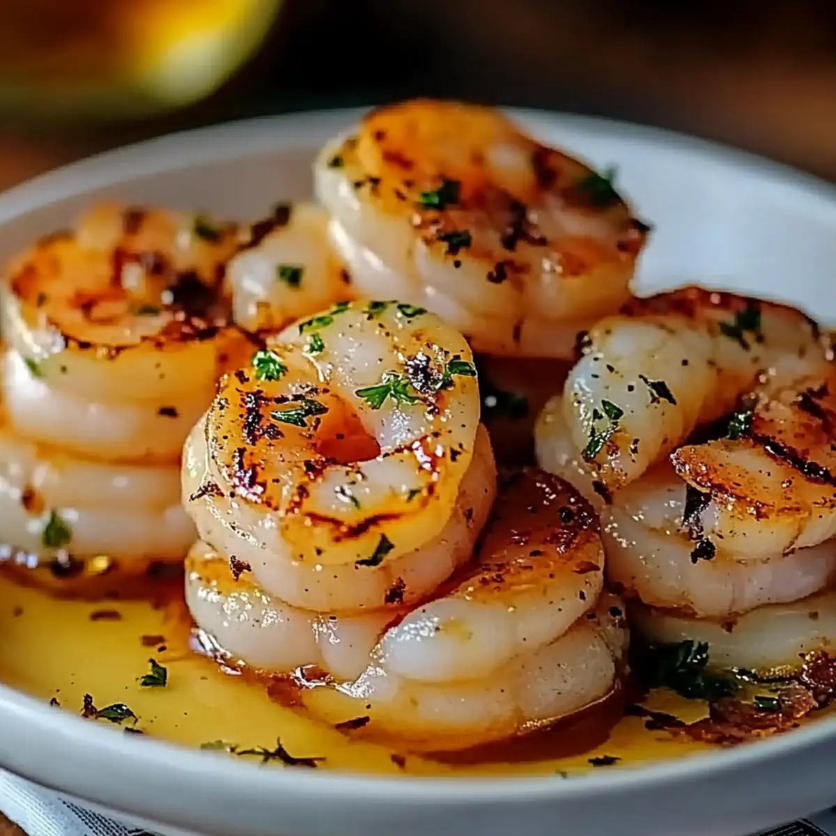 Scallops and Shrimp in Garlic Butter Sauce